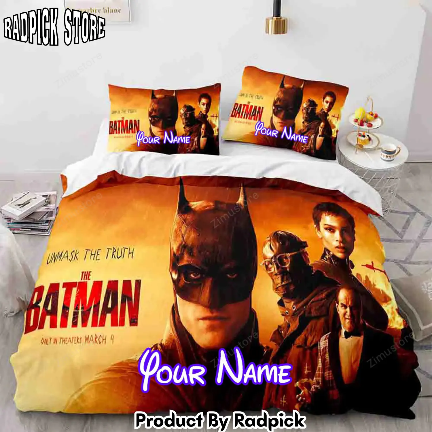 Radpick the batman personalized name bedding set duvet cover personalized name bedding sets1292 rp3279007